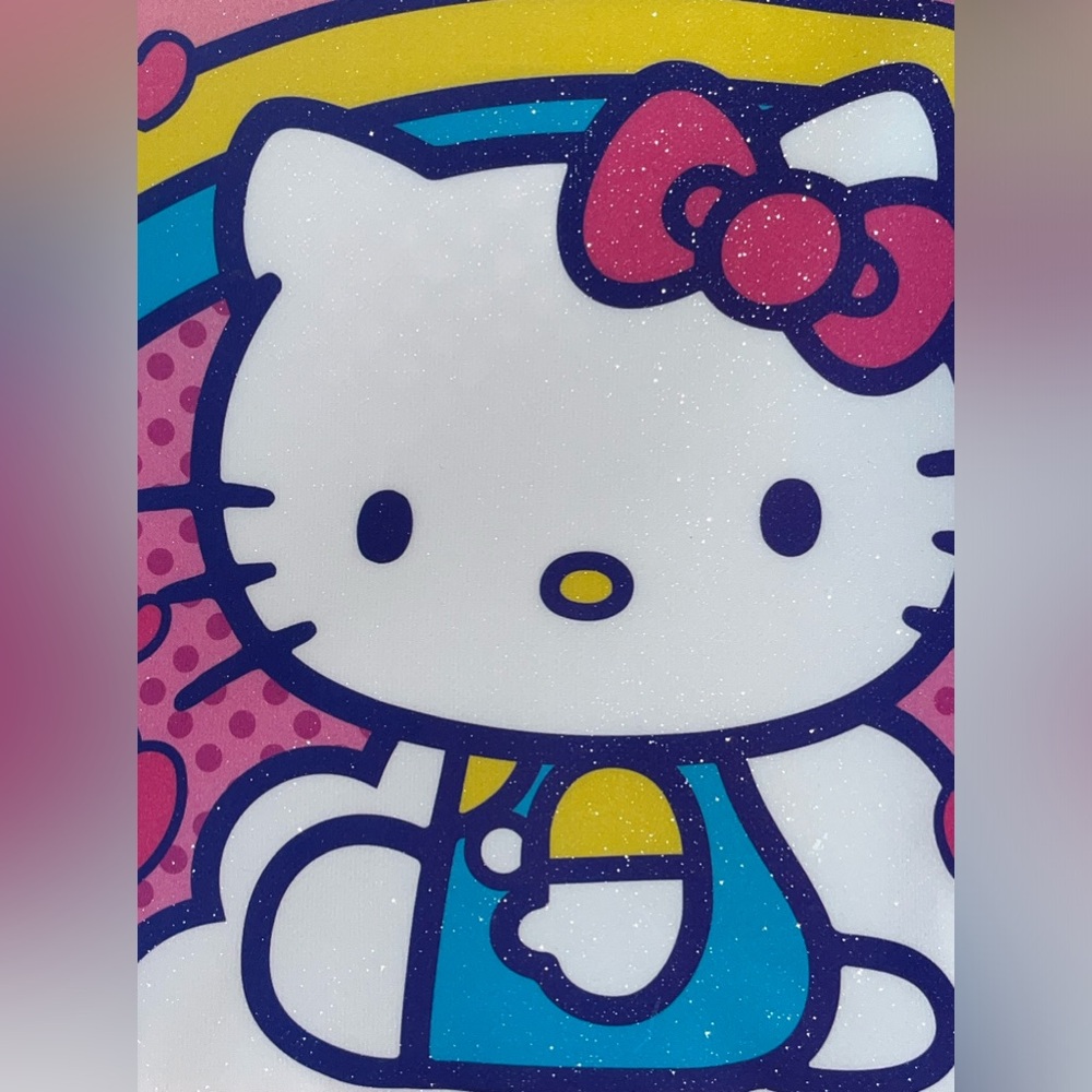 Hello Kitty Pink and Blue Backpack with pair of Headphone Set NEW NWT - Picture 3 of 11